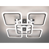 Світлодіодна люстра смарт світильник з пультом dimmer, 90W, хром Diasha A8060/4+1HR