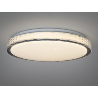 Світлодіодна смарт люстра сіра 8 м² без пульта Diasha 6653/400GR