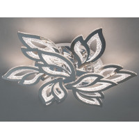 Стельова декоративна лед люстра з комбінованим освітленням, 140W, хром Diasha 2455/6+3HRLED3colordimmer