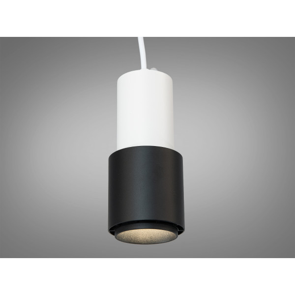 Підвісний світильник чорний GU10 одинарний Diasha QY-H1129B+W-M