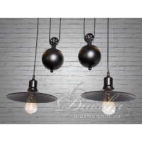 Люстры декоративные на две лампы Diasha 9016-2BK