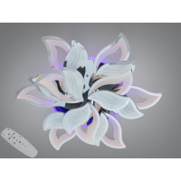 Стельова люстра з пультом, димером і LED підсвічуванням, 165W, хром Diasha 9033/6+3HRLED3colordimmer