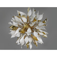 Люстра в зал 18 ламп, золото Diasha 7208-32+8PGD