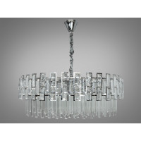 Підвісна кришталева люстра Diasha 830 800 хром 16 ламп E14 каскад Diasha 830/800CH