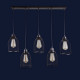 Люстры подвесные светильники на 5 ламп Levistella 907008F-5 BK (700)