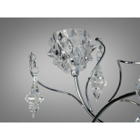 Дизайнерське світлодіодне бра "Квіткові мотиви", 2 вати, золото Diasha 88128/2HR