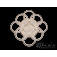 Потолочная светодиодная люстра с пультом Diasha A3003/4+4WH LED 3color dimmer  