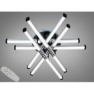 Стельова LED люстра білий золото 80Вт пульт димер Diasha 2531WH+BKdimmer