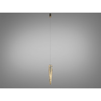 Дизайнерський світлодіодний світильник підвіс, 15 Вт, золото Diasha 531/1D-400G