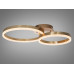Стельова LED люстра кільця золото 50W пульт 9м² Diasha 2539Gdimmer