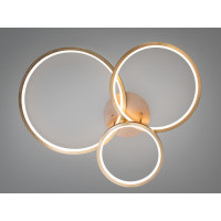 Світлодіодна стельова люстра чорна 120W чотири квадратні плафони Diasha 2556Gdimmer