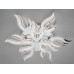 Стельова LED люстра 150 Вт хром з пультом до 25 м2 Diasha 2527/6+3HRLED3colordimmer