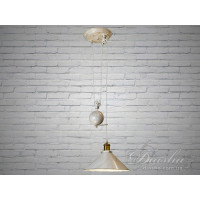 Люстра лофт подвесная на 1 плафон Diasha 9016-1WH-G
