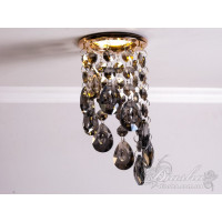 Точковий світильник із кришталевими підвісками Diasha 6016CGD-SM