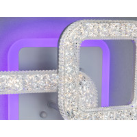Люстра стельова Diasha серія Квадрати біла з пультом 40W Diasha 2205/2WHLED3colordimmer
