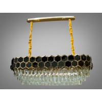 Современная хрустальная люстра для зала спальни гостиной Diasha 1003-800x300BK