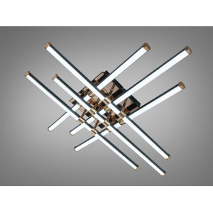 Стельова світлодіодна люстра MX7805 біла 75W три акрилові кільця Diasha SX8255/6BK