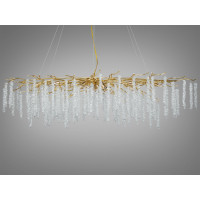 Хрустальная люстра в зал 15 ламп Diasha 605-L1500GD