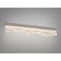 Настінний LED бра-планка чорна 11 Вт скло Diasha 8057/400GD