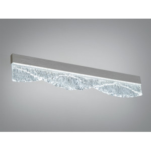 Настінний LED бра-планка чорна 11 Вт скло Diasha 8057/400GD