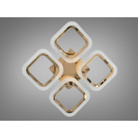 Світлодіодна пристельова люстра з регулюванням яскравості, 40W, золото Diasha AS8060/4G