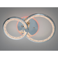 Люстра LED Diasha хром 55W 2 кільця Diasha 8180/2HRLED3colordimmer