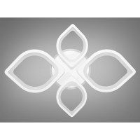 Стельова LED-люстра з диммером та підсвічуванням, 105W Diasha 8073/2+2WHLED3colordimmer