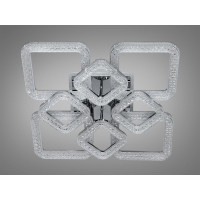 Світлодіодна люстра Серія Квадрати хром 130W з пультом Diasha 2205/4+4HRLED3colordimmer