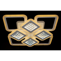 LED люстра светильник с пультом и подсветкой Linisoln 2723-4+4A WH
