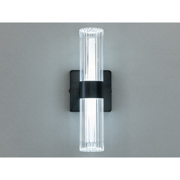 Вишуканий чорний світлодіодний настінний світильник бра, 6 Вт Diasha 9151-ABK