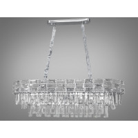 Унікальна новинка, кришталева люстра овальної форми на 12 ламп, хром Diasha 9085-900x350CH Унікальна новинка, кришталева люстра овальної форми на 12 ламп, хром Diasha 9085-900x350CH