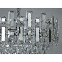 Хрустальная люстра в зал, 11 ламп, хром Diasha 2018/600CH