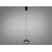 LED підвіс Diasha чорний хром димчасте скло 7 Вт Diasha QY-H1205SN+GY