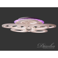Люстра потолочная в зал с пультом 110W Diasha A8022/4+4LED3colordimmer