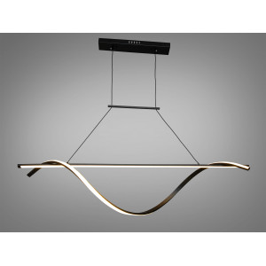 Сучасна світлодіодна лінійна люстра підвіс над барною стійкою, 50W Diasha 2262-120BK