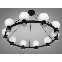 Підвісна люстра чорний 20 джерел світла Diasha LQ7121/20BK