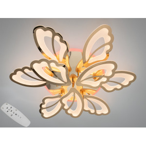 Стельова люстра LED біла 50Вт пульт 3 модулі Diasha 8166/6+3GLED3colordimmer