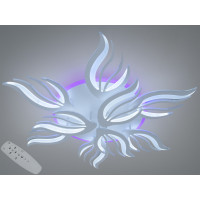 Стельова LED люстра з пультом 145 Вт біла 25 м² Diasha 2527/6+3WHLED3colordimmer Стельова LED люстра з пультом 145 Вт біла 25 м² Diasha 2527/6+3WHLED3colordimmer
