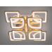 Стельова лед люстра з диммером і LED підсвічуванням, 130W, хром Diasha HS8060/4+4GLED3colordimmer