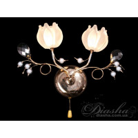 Акційна пропозиція!!! Сучасне, стильне, якісне бра "Два тюльпани", хром Diasha 8523/2G