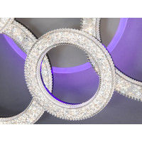 Світлодіодна люстра Diasha кільця чорна 110W пульт димер Diasha 2203/3+3BKLED3colordimmer