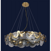 Современная подвесная люстра светильник Levistella 761LLP02-12(800) BRZ+BK