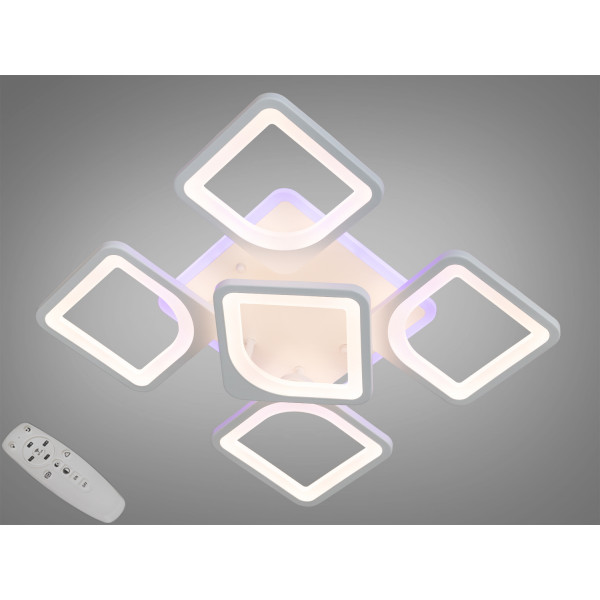 Люстра в спальню 90W Diasha S8060/4+1WHLED3colordimmer