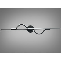Стильний лінійний світлодіодний світильник на стіну, 36 Вт, чорний Diasha 9101/800BK