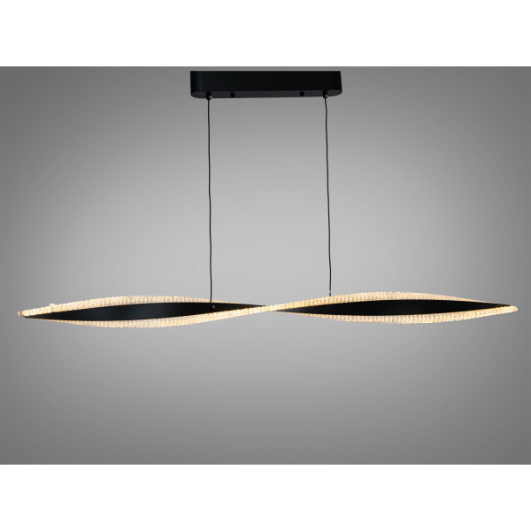 Лінійна світлодіодна люстра підвіс для ресторанів, 50W, сіра Diasha XH1004/1200BK