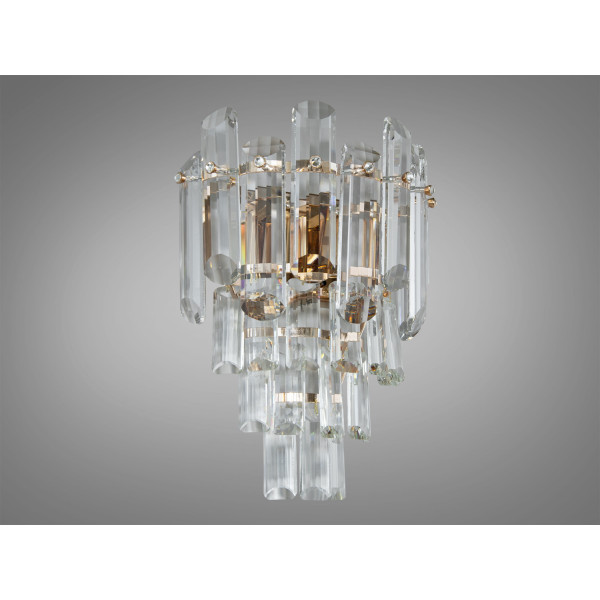 Хрустальное бра на 2 лампы золото Diasha 2020/2WSGD