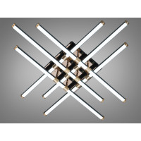 Стельова світлодіодна люстра MX7805 біла 75W три акрилові кільця Diasha SX8255/6BK