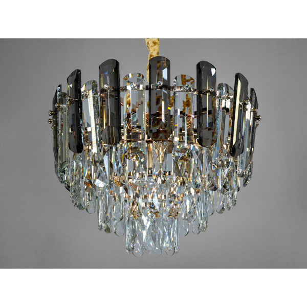 Елегантна підвісна кришталева люстра на 5 ламп, хром Diasha 2022/400SGD