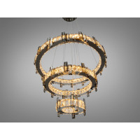 Кришталева світлодіодна люстра-підвіс, 70W Diasha 7967/600+400+200CH