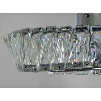 Вишукана світлодіодна люстра із кришталю , 55Вт, хром Diasha 562/500CH